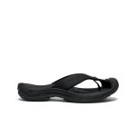 Men's Waimea Leather Flip-Flop  |  Black/Black