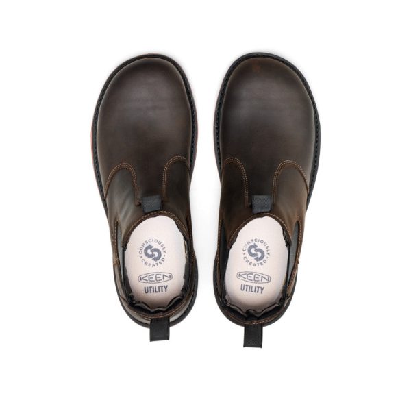 Men's Liberty Chelsea 90° Heel Work Boot (Carbon Toe) | Coffee Bean/Black