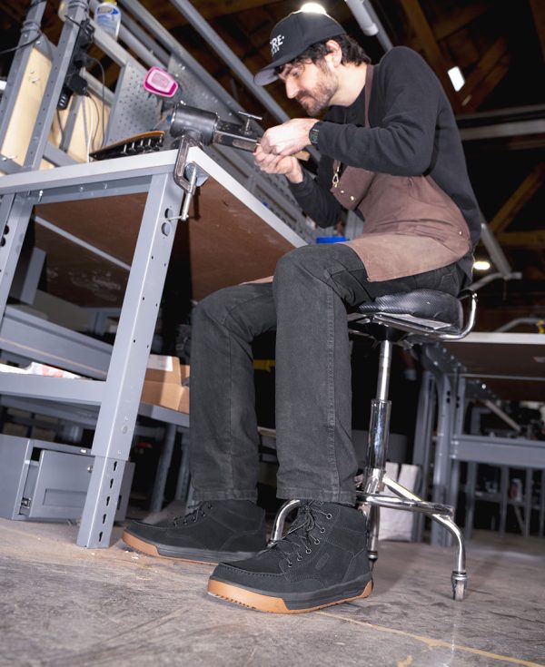 Men's Gibson Boot (Soft Toe) | Black/Gum