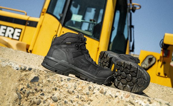 Men's Skokie Waterproof Work Boot (Soft Toe) | Black/Black