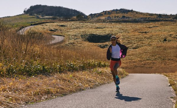 Women's Roam Waterproof Trail Running Shoe | Faded Denim/Lemon Grass
