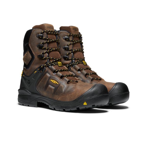 Men's Dover 8 Waterproof Boot (Carbon Toe) | Dark Earth/Black