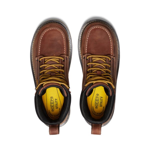 Men's Cincinnati 6 Waterproof 90?? Heel Boot (Soft Toe)  |  Tuscan Red/Sandshell